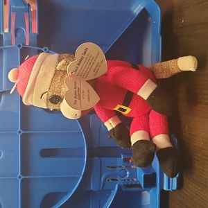 Ty | Toys | Ty Beanie Babies Sock Monkey Santa 22 Refg6 | Poshmark